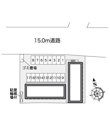 アルカディア砂口(26316)の駐車配置図