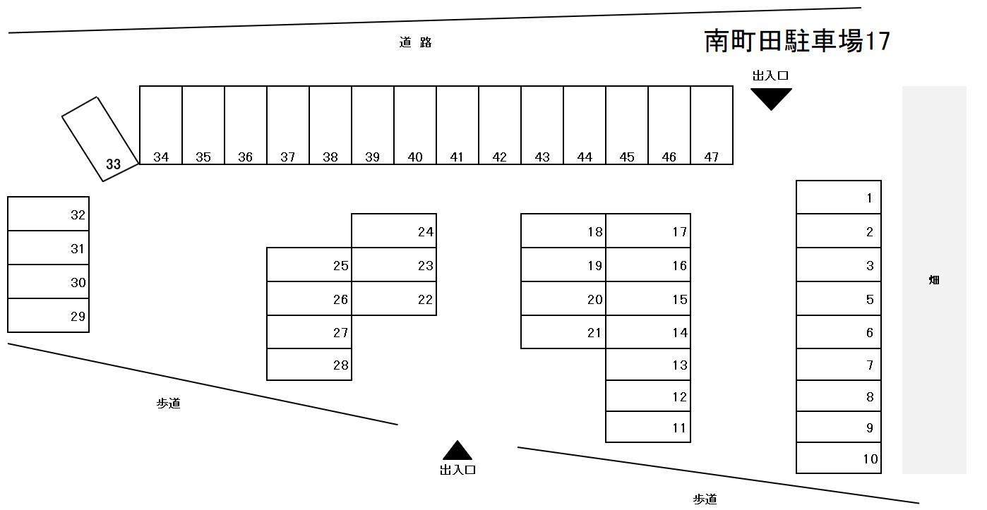 南町田駐車場17の駐車配置図