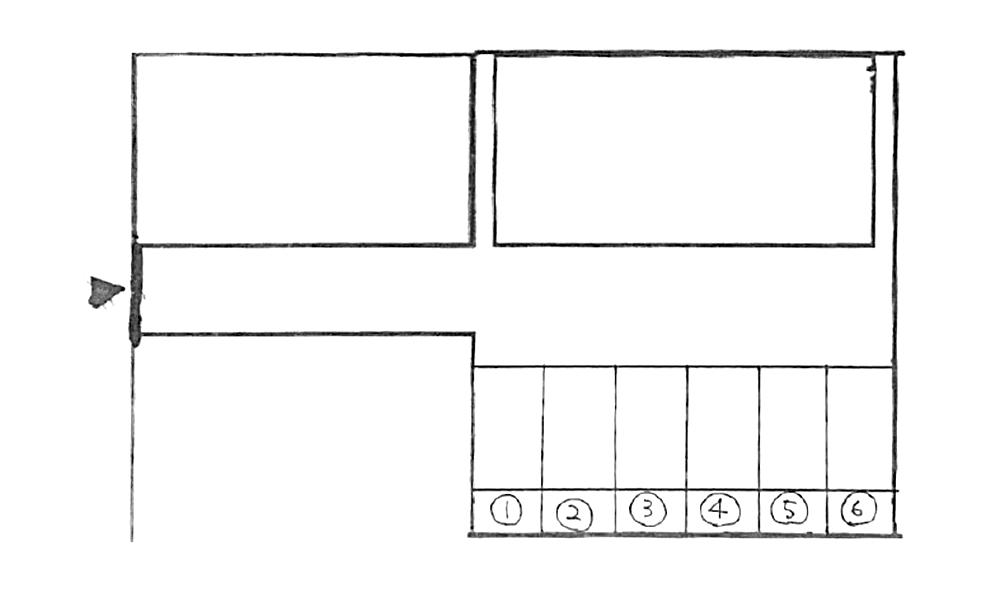 椿 Ｐの駐車配置図