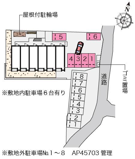 サツキ荘(53407)の駐車配置図
