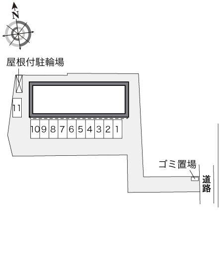長上(34145)の駐車配置図