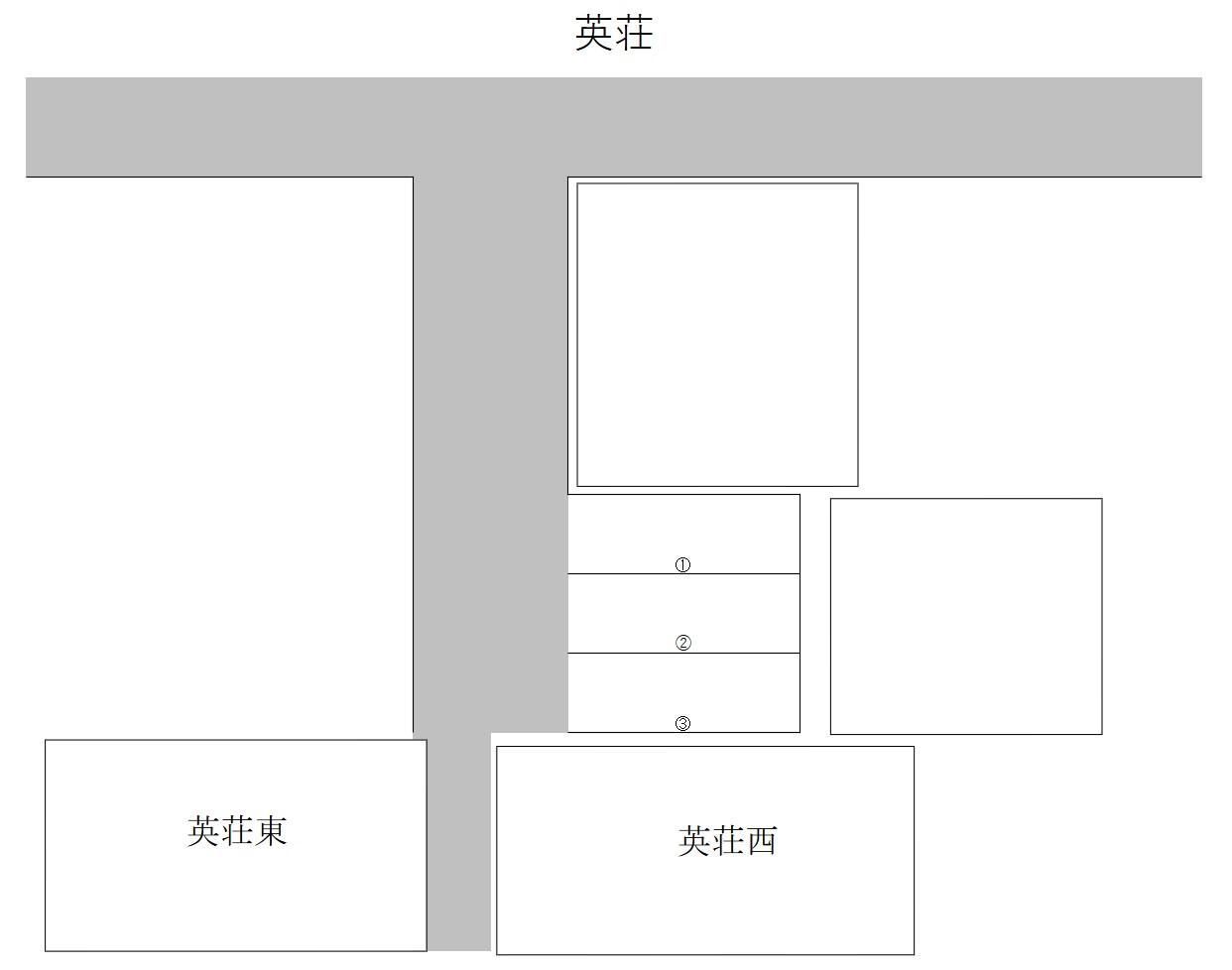 英荘の駐車配置図