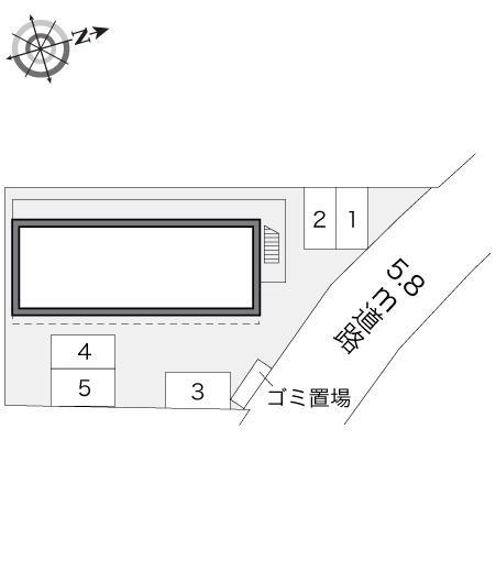 窪本町(19160)の駐車配置図