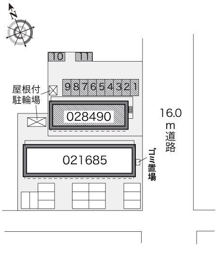 トキ(28490)の駐車配置図