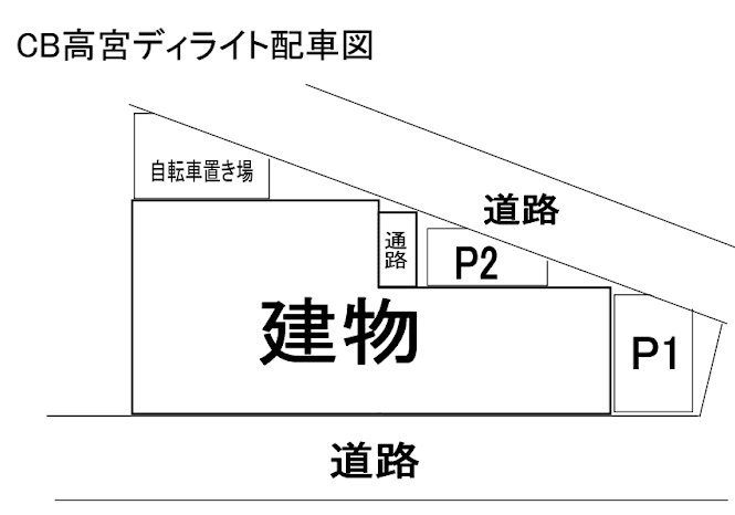 CB高宮ﾃﾞｨﾗｲﾄの駐車配置図