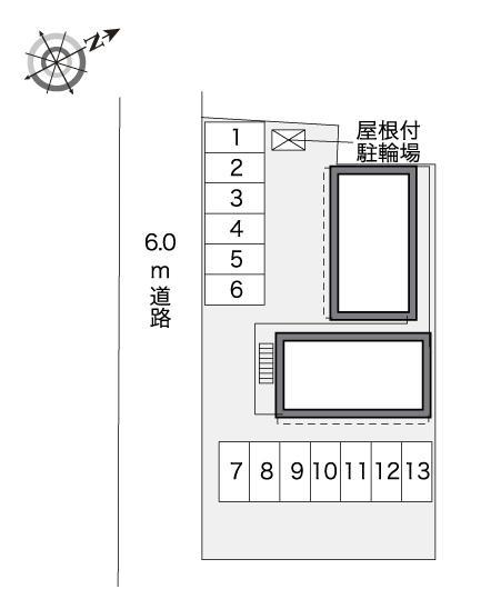 コラール藤野(32477)の駐車配置図