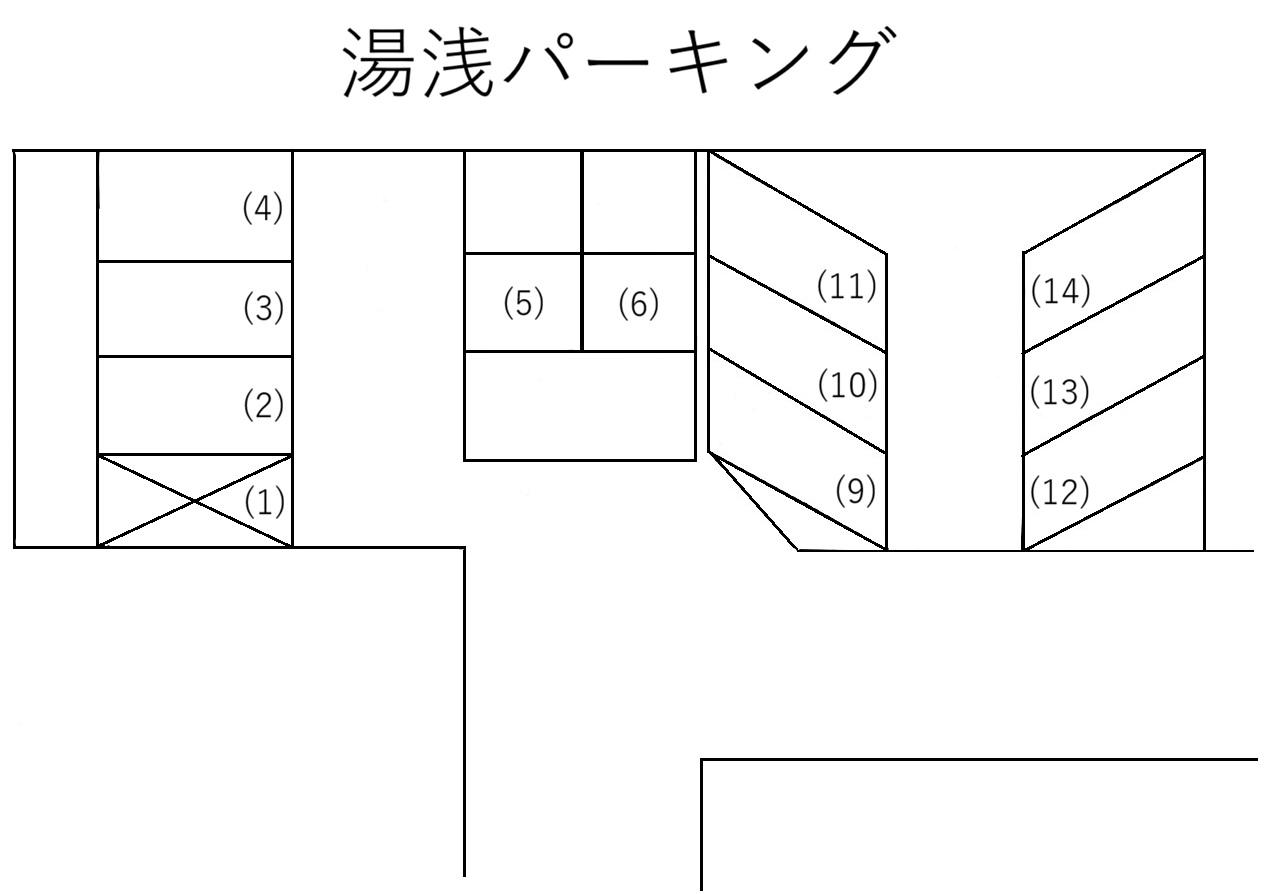 湯浅パーキングの駐車配置図