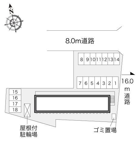 マ　メゾン(28197)の駐車配置図