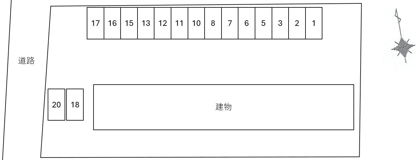Ｅｍｉｎｅｎｃｅの駐車配置図