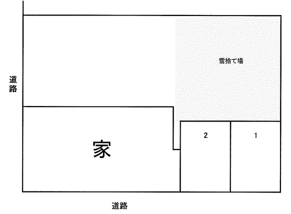 本通11丁目南58駐車場の駐車配置図