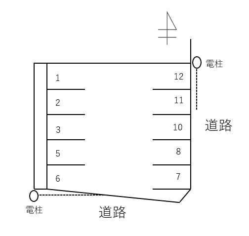 082丸米町２丁目の駐車配置図