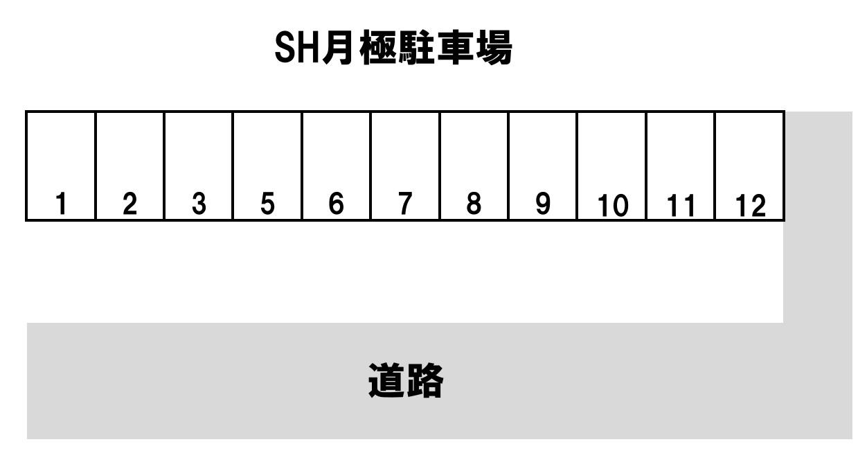 SH月極駐車場の駐車配置図