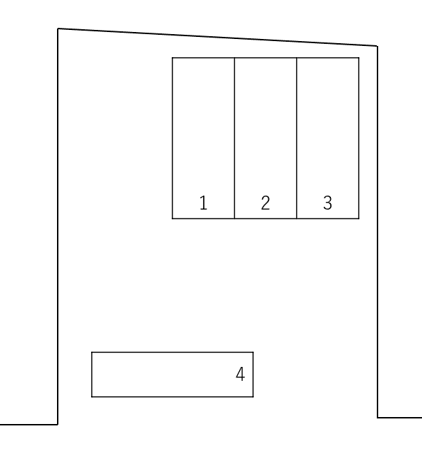 己斐中1丁目パーキングの駐車配置図