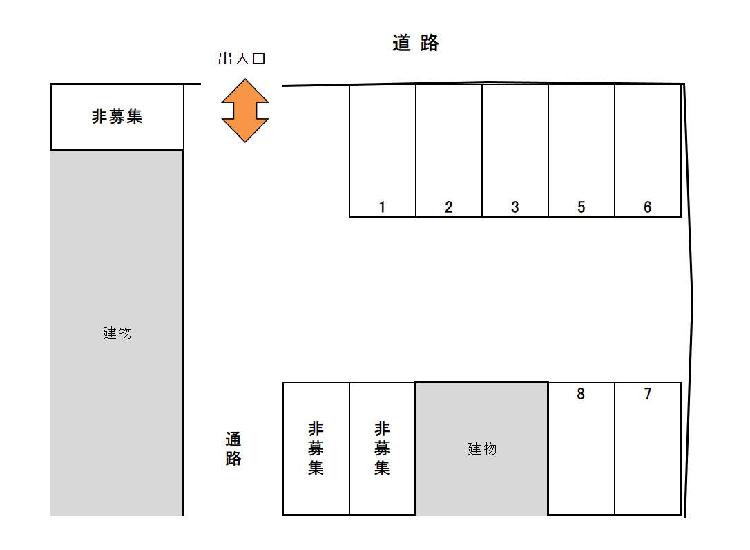SHIN PARKINGの駐車配置図