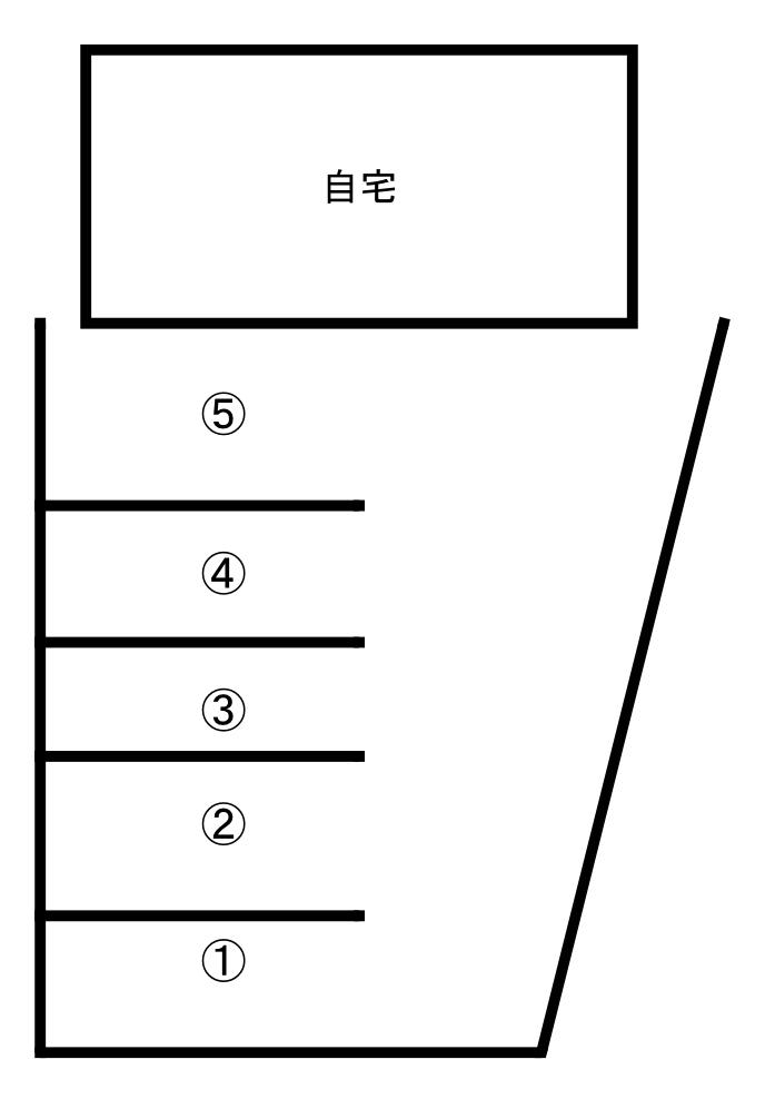 志多伯駐車場の駐車配置図