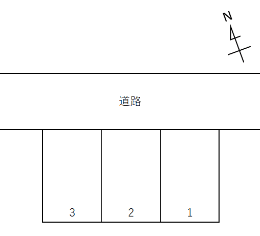 西丸之内323駐車場の駐車配置図
