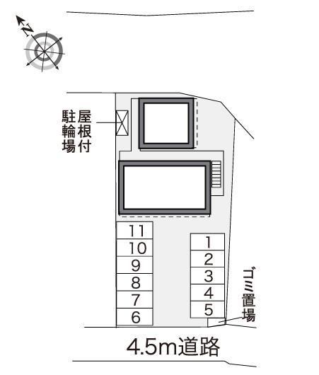 新割(40533)の駐車配置図
