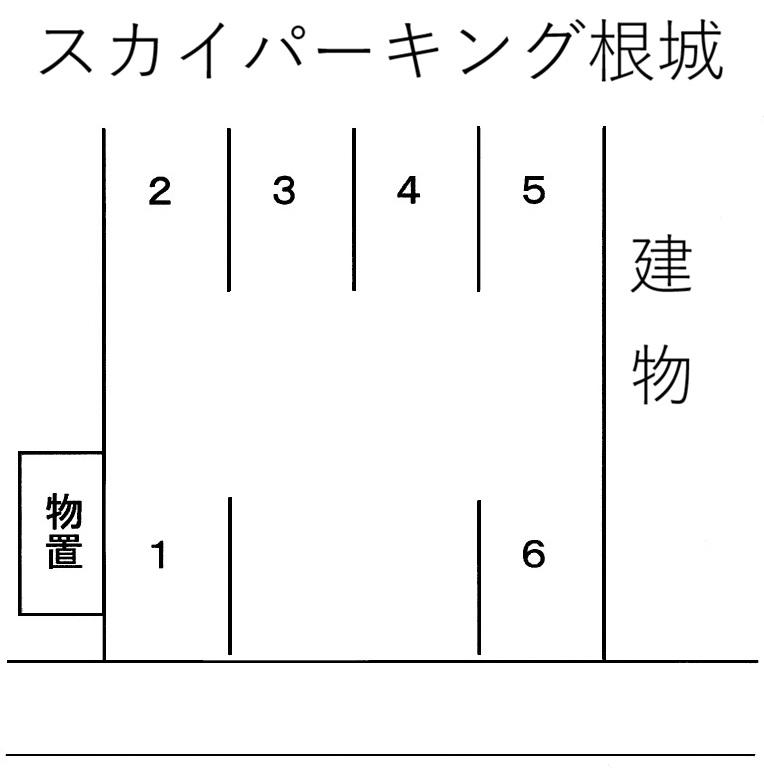 スカイパーキング根城の駐車配置図