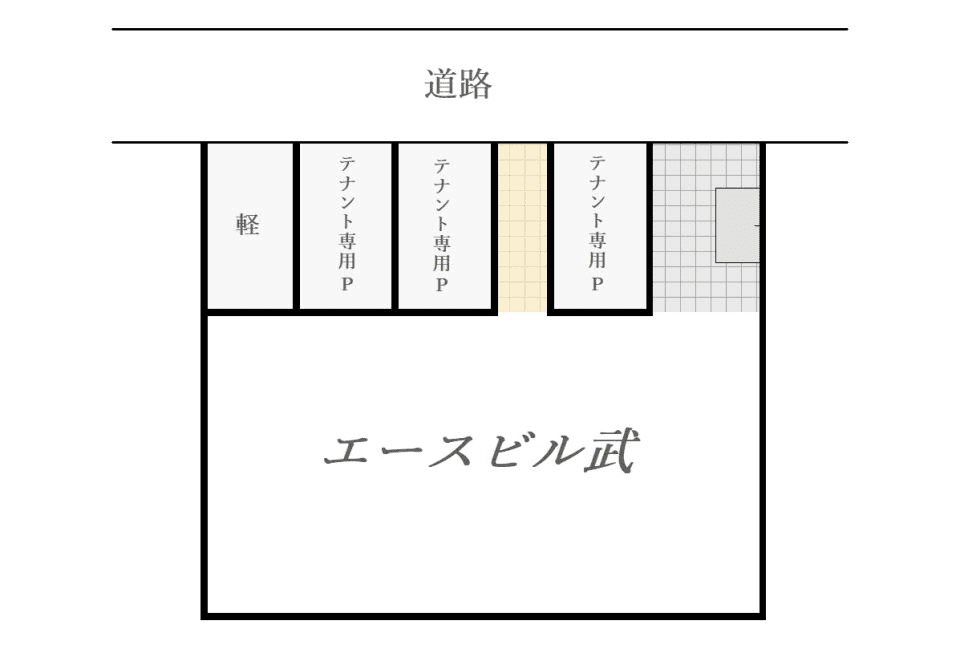 エースビル武の駐車配置図