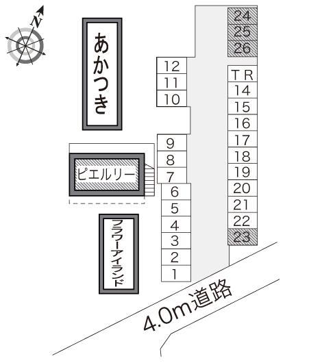 ピエルリー(24347)の駐車配置図