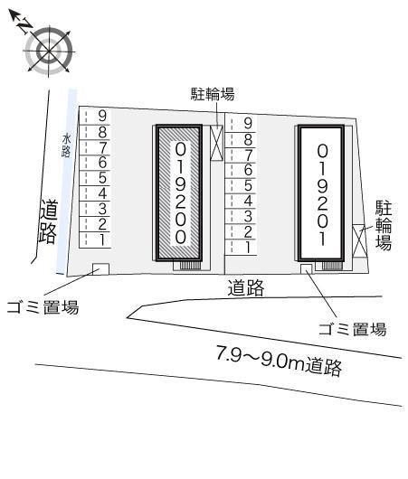 グランパルティータⅠ(19200)の駐車配置図
