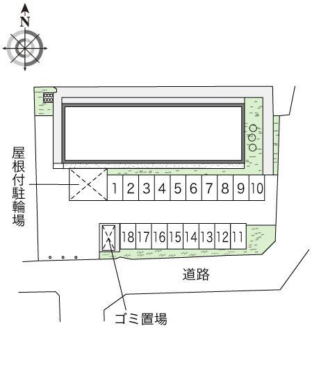 黒岡(46303)の駐車配置図