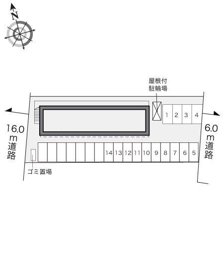 福島北(17431)の駐車配置図