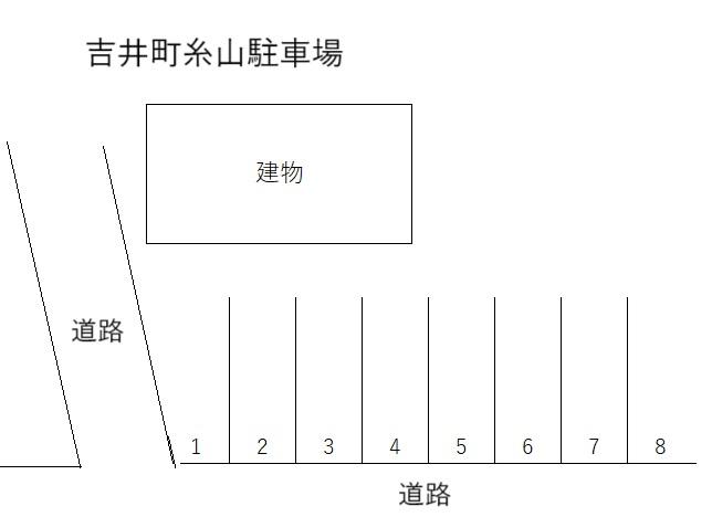 吉井町糸山駐車場の駐車配置図