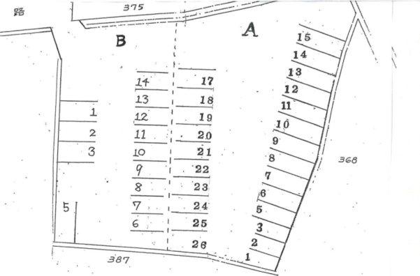 東本町野﨑駐車場の駐車配置図