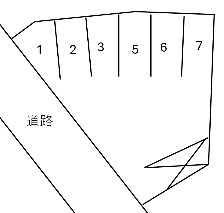 柏木駐車場の駐車配置図