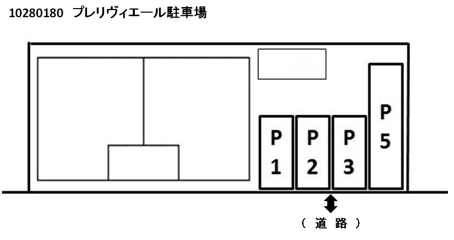 プレリヴィエール駐車場の駐車配置図