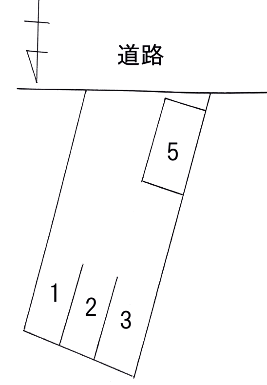205野田１丁目の駐車配置図