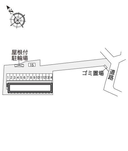 フランボワーズⅡ(30832)の駐車配置図