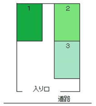 持田駐車場の駐車配置図