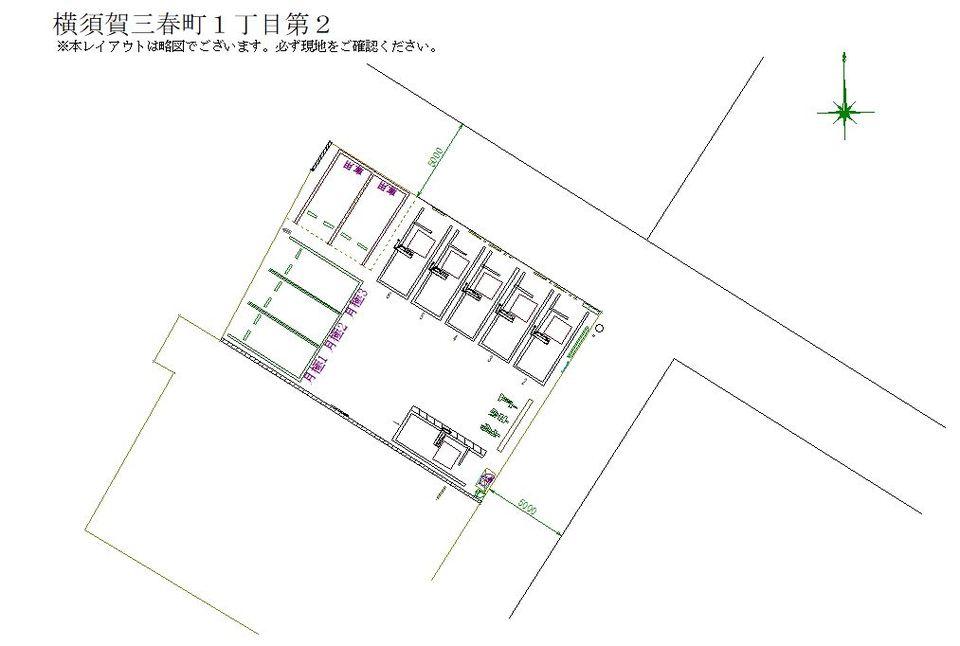横須賀三春町１丁目第２の駐車配置図