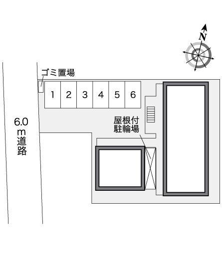 ルーメット中之茶屋(26824)の駐車配置図