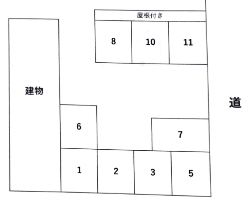 ウエムラハイツの駐車配置図