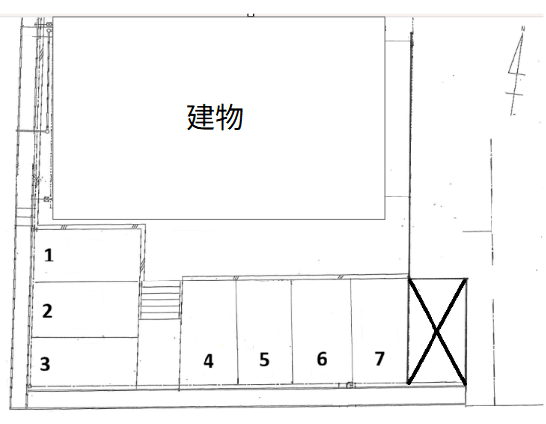 ハピーコートの駐車配置図