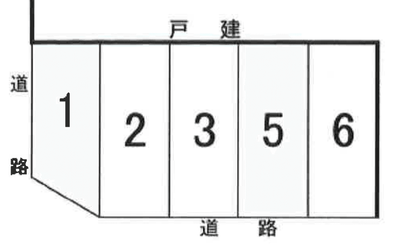 深野駐車場の駐車配置図