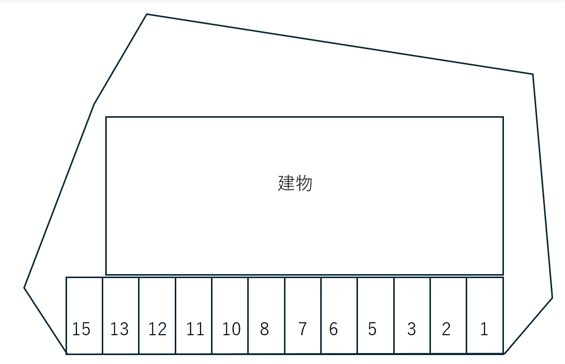Ｆｏｒｅｔ Ｃｈａｒｍａｎｔ Ｄの駐車配置図