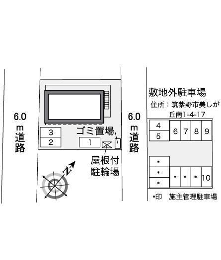 ＡＹＡ(35098)　敷地外駐車場の駐車配置図