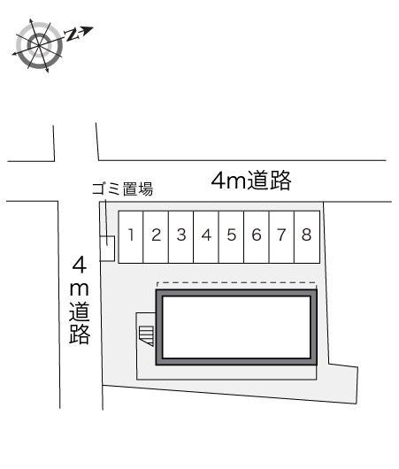 朝見１号館(15721)の駐車配置図
