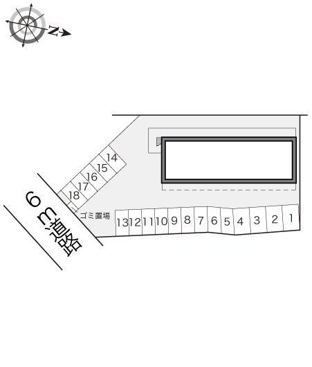 ネッスル小松(14787)の駐車配置図