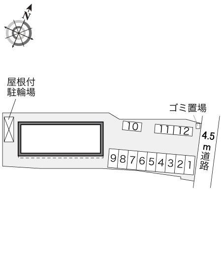 ヴァンクール国母(28383)の駐車配置図