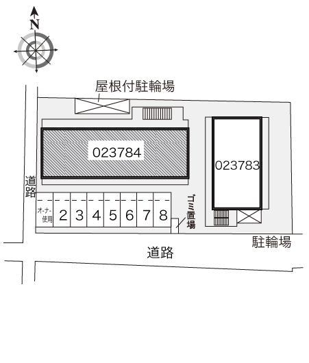 ＭＩＮＡＭＩＮＯⅡ(23784)の駐車配置図