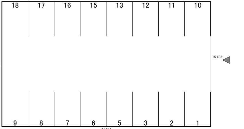 株式会社大和設備善進町5-38-3駐車場の駐車配置図