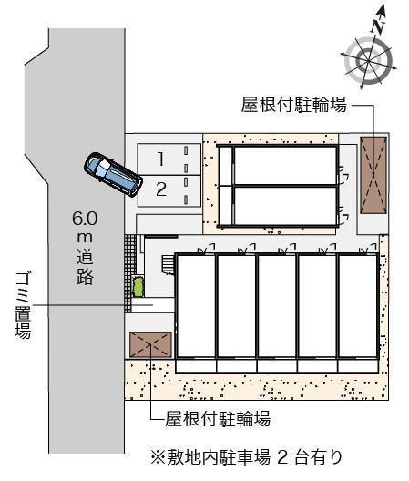クレイノＩＴＵＫＩ(56475)の駐車配置図