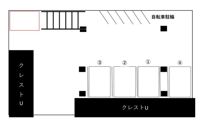 クレストUの駐車配置図