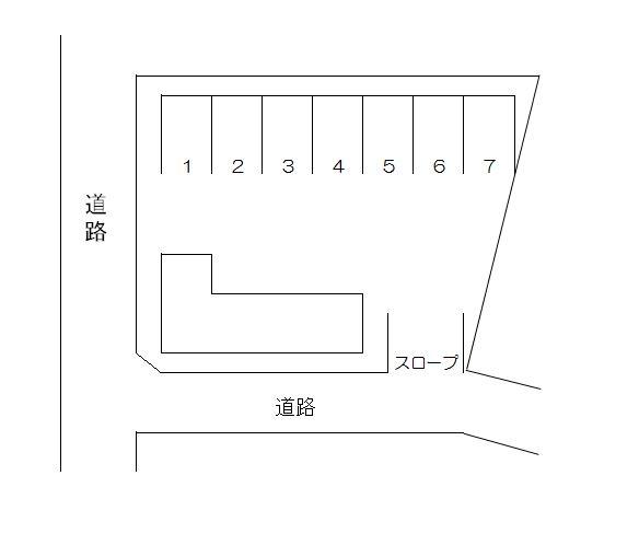 今泉台駐車場の駐車配置図