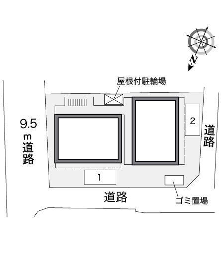 アゼリア蛍池(39536)の駐車配置図